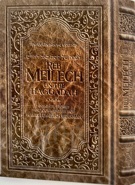 Reb Meilech on the Haggadah Royal Dark Brown Leather