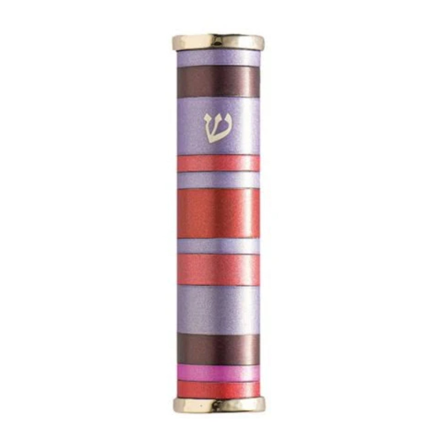 Emanuel Mezuzah Case w/ Rings-Maroon
