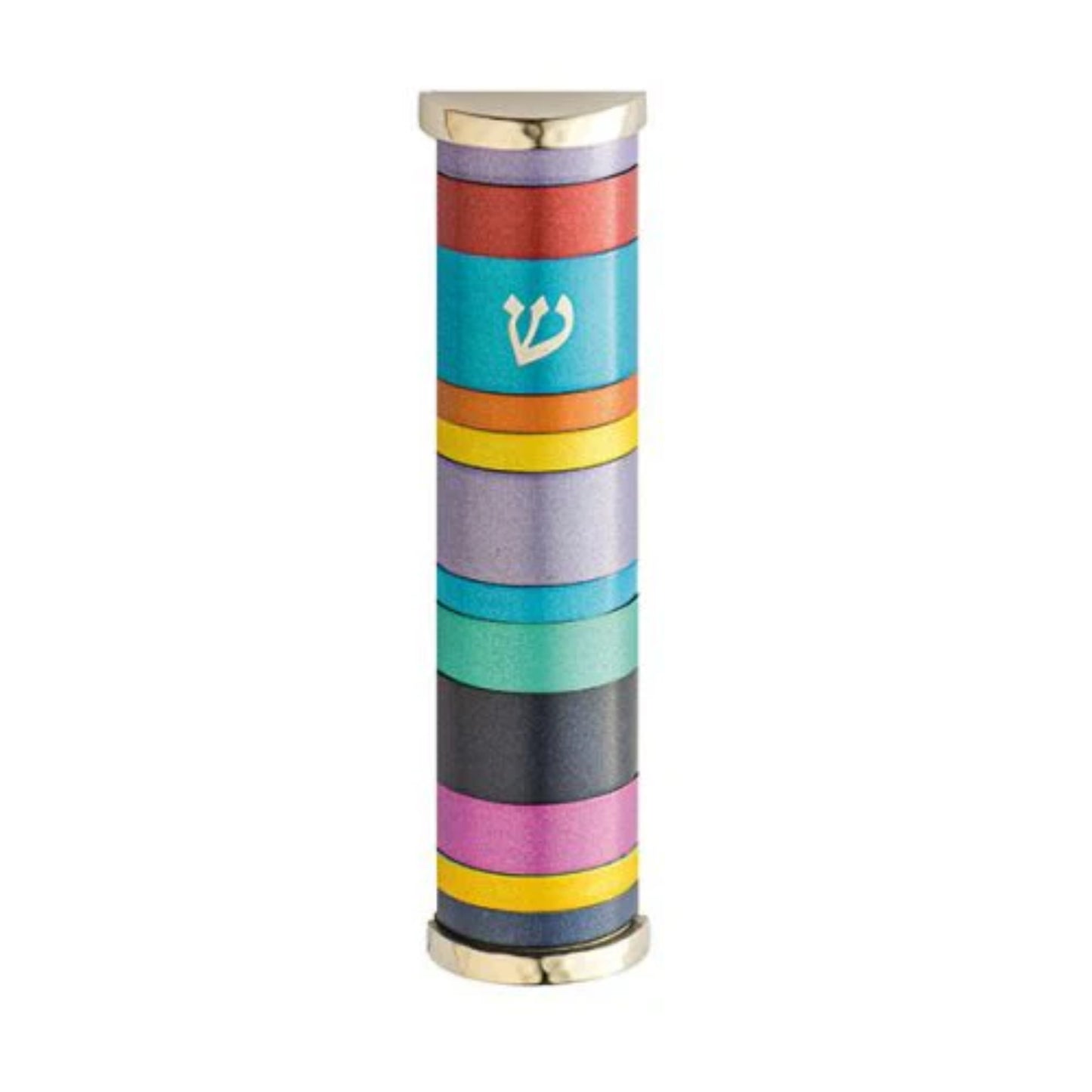 Emanuel Mezuzah Case w/ Rings-Multicolor