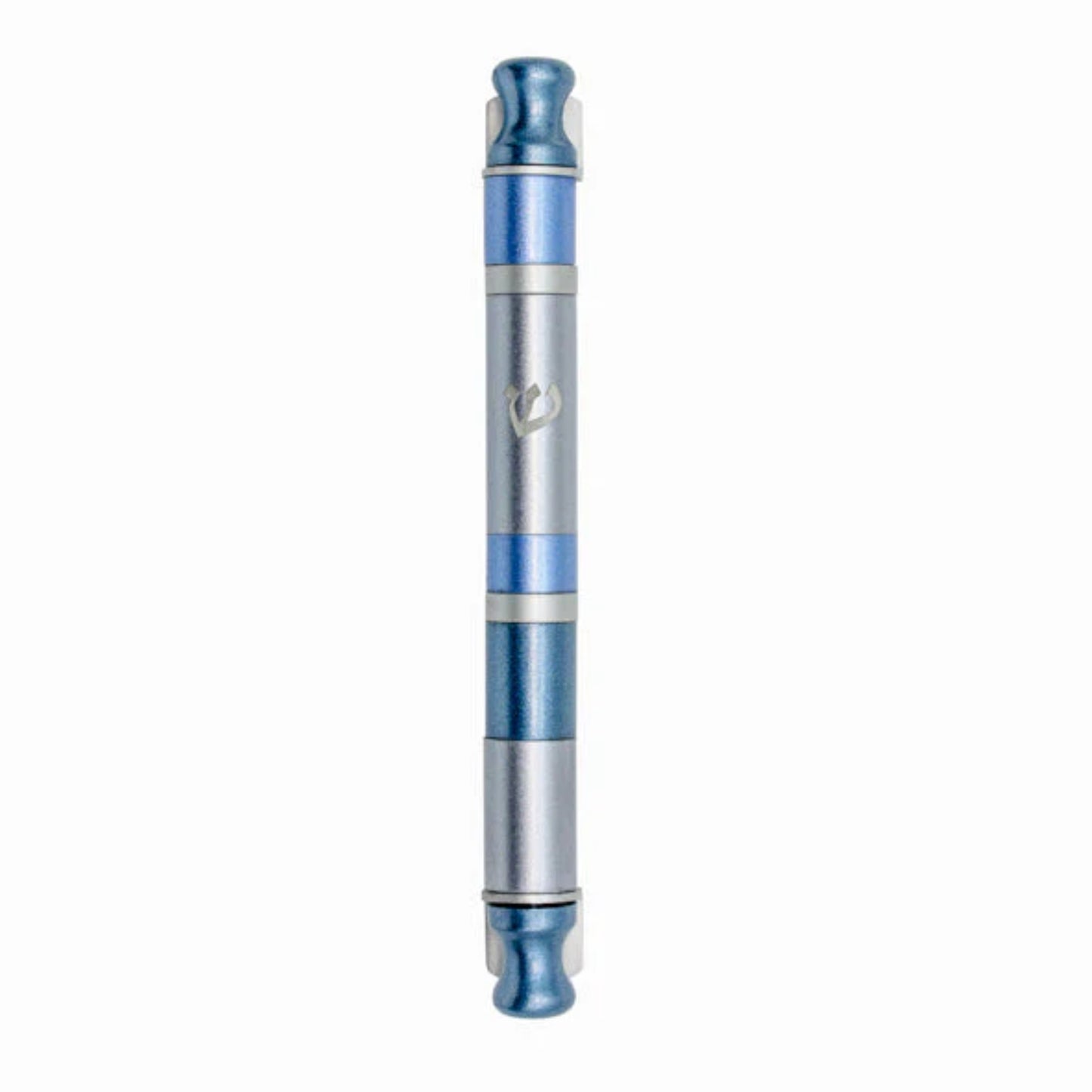 Grays Anodized Cylinder Mezuzah Case Wide Stripes