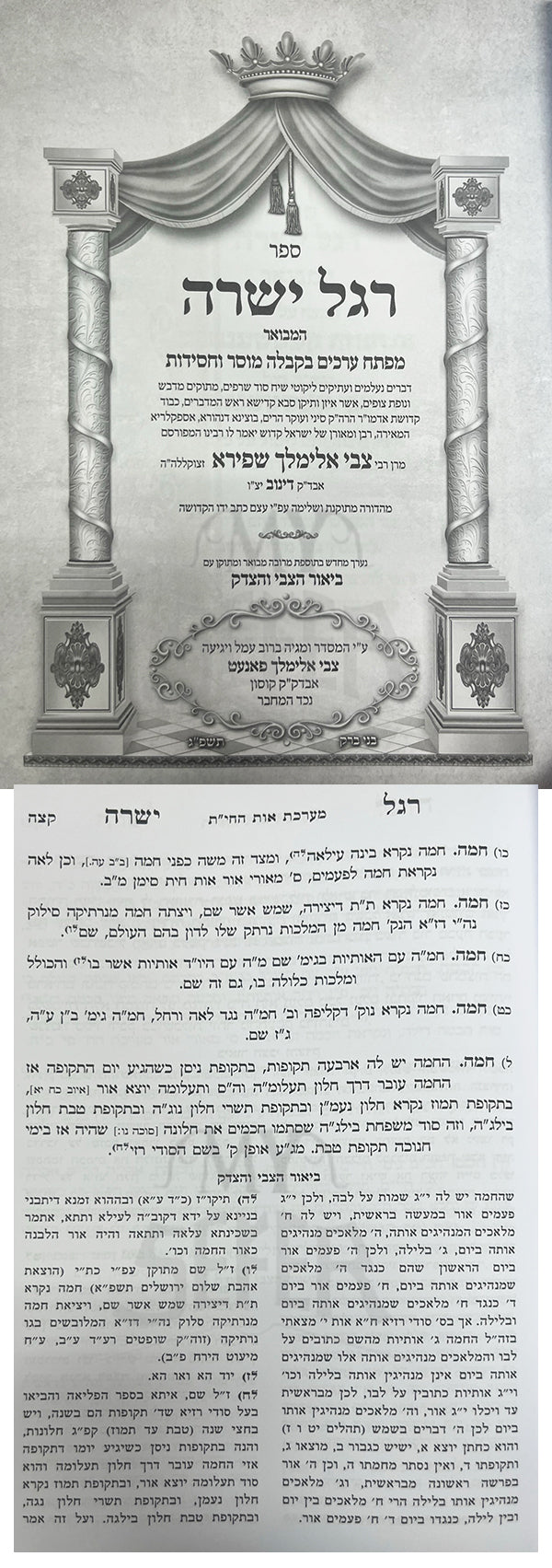 Regel Yesharach - Tzvi Elimelech Shapiro / רגל ישרח