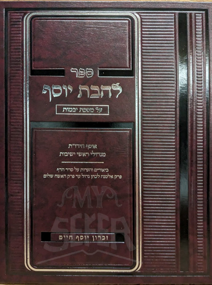 LeChevet Yosef Al Masechet Yevamot / לחבת יוסף על מסכת יבמות