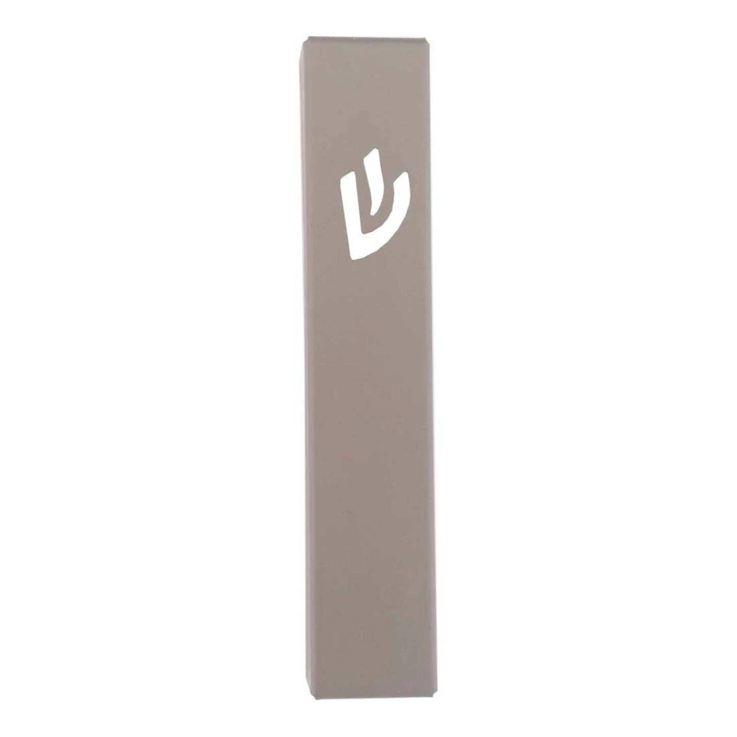Mocha Laser Cut Metal Mezuzah Case 12cm