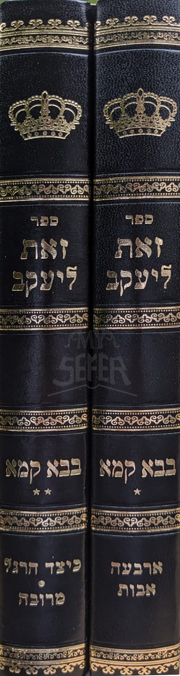 Sefer Zecher leYaakov- Bava Kamma 2 Volume Set / ספר זאת ליעקב