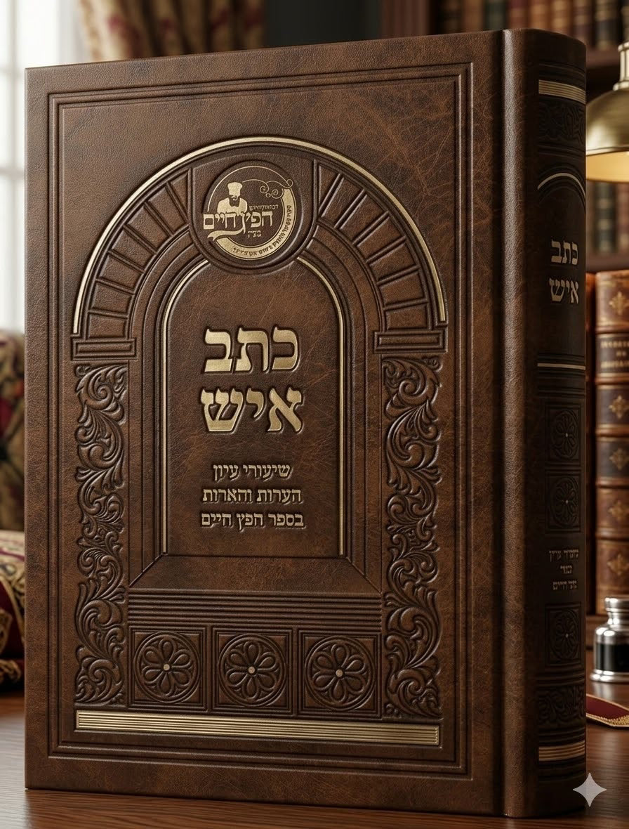 Ketav Ish - Shiurei Iyun Besefer Chafetz Chaim / כתב איש, שיעורי עיון בספר חפץ חיים