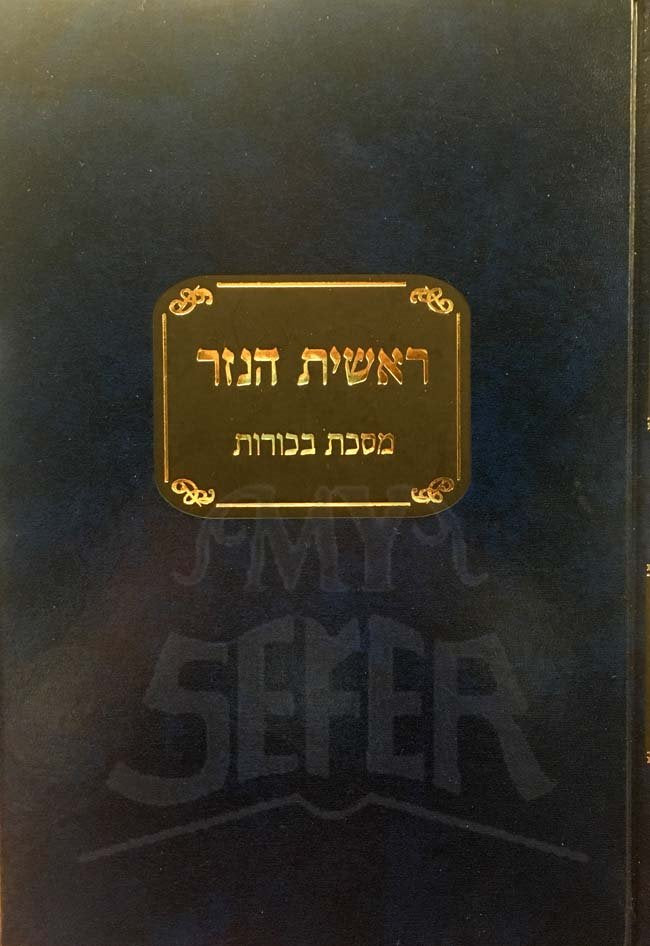 Resheet HaNazer al Masechet Bechorot