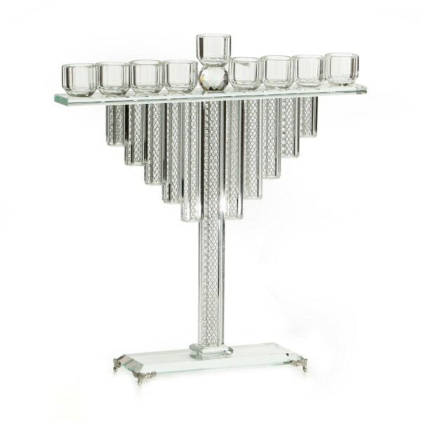 Crystal Menorah-13"H
