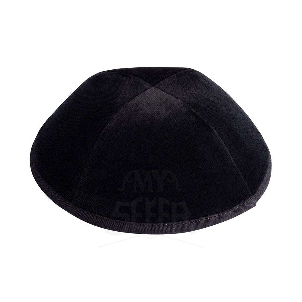 KIPPAH BLACK VELVET YARMULKE