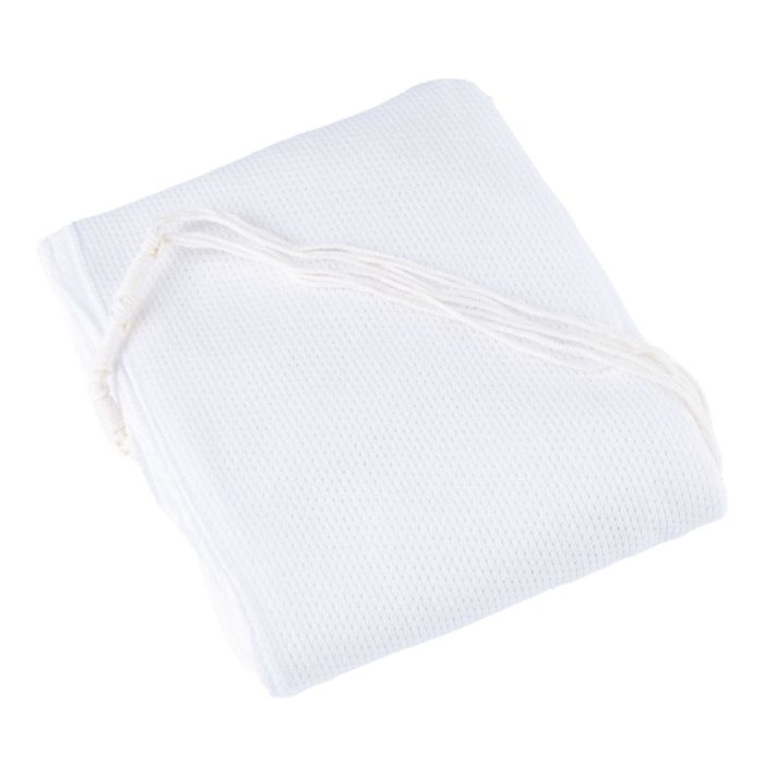 Arba Kanfos Mesh Poly Tzitzis Round Neck #7 Kids Thin Meyuchad (Machine Made)