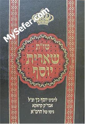 She'elot U'Teshuvot She'erit Yosef - Rabbi Yosef Katz