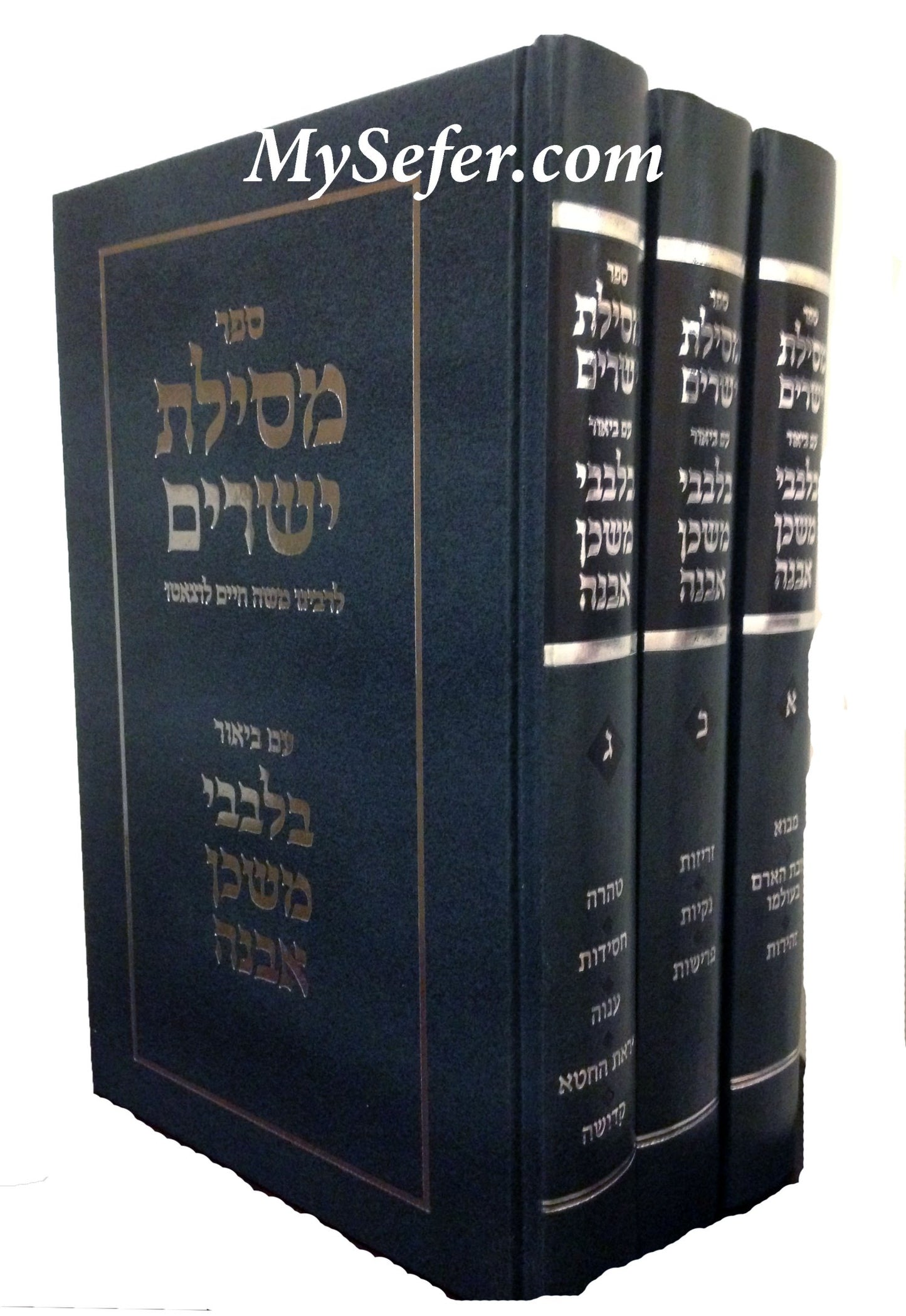 Bilevavi Mishkan Evneh : Ramchal's Mesilat Yesharim (3 vol.)