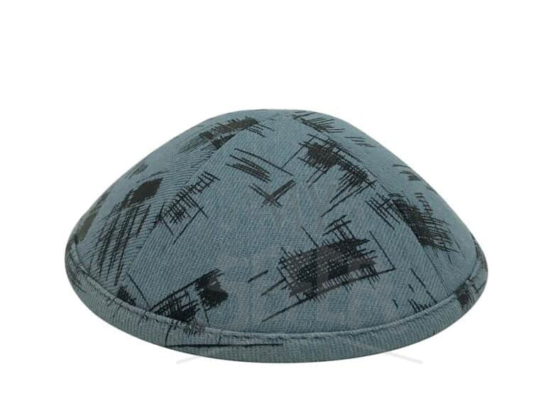 013 Light scratched denim Kippa