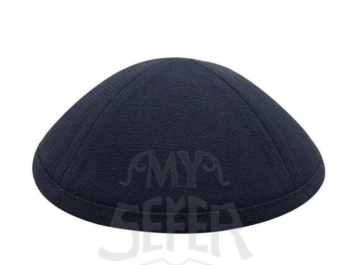 019 Navy blue linen purple shade Kippa