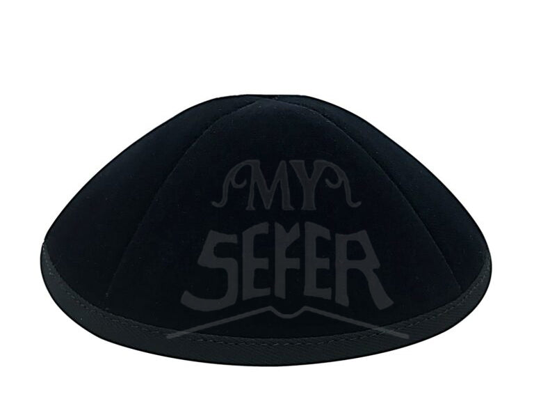 050 Black velvet BIVO 4 Parts Kippa