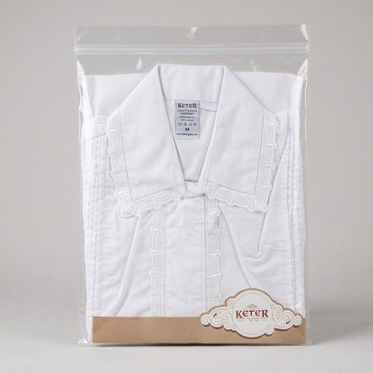 Kittel Lace with Buttons Medium (44" Long)
