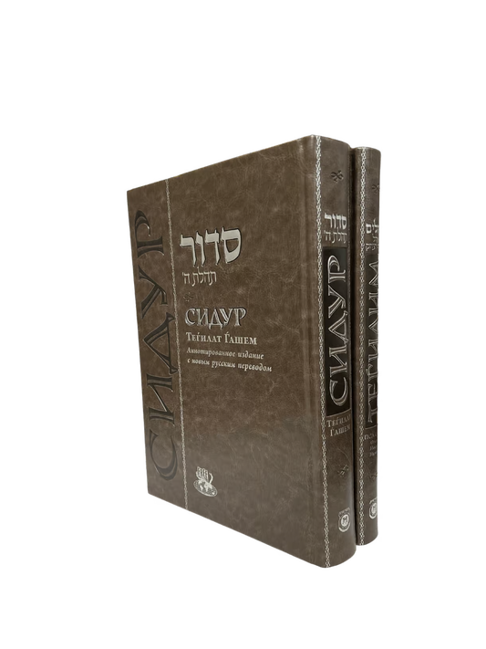 Siddur Annotated Russian Large/Chazan Edition Deluxe Cover 7½ x 11