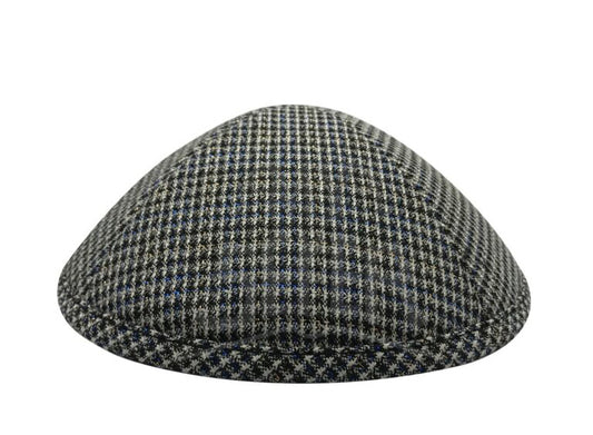 129 B&W Blue Sparkle Kippa