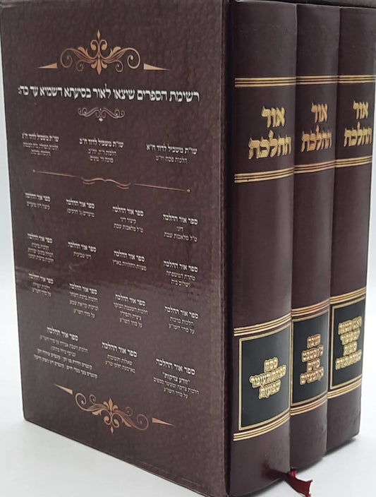 Or Hahalacha Moadim אור ההלכה על מועדים 3 כרכים ( Rav David Cohen ) (BK-OHHM3V)
