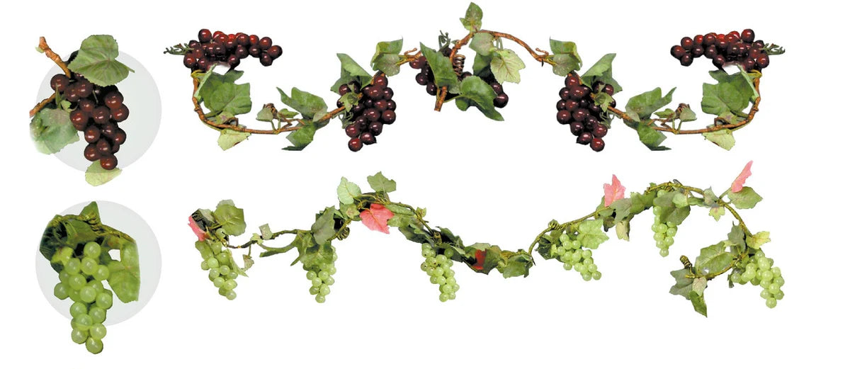 6' Grape Garland - 6 Clusters