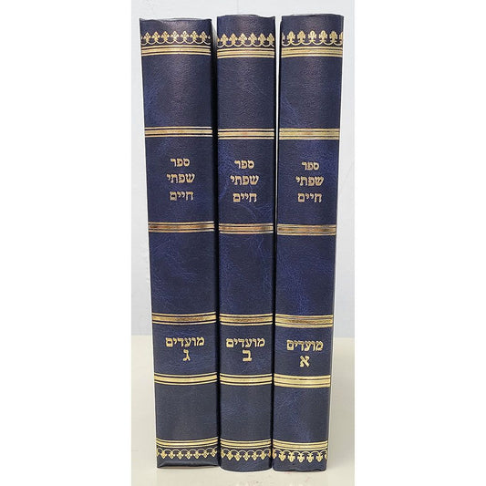 Sifsei Chaim, 3 Volume Set, Moadim (Hebrew Only) / סיפור חיים, סט של 3 כרכים, מועדים (עברית בלבד)