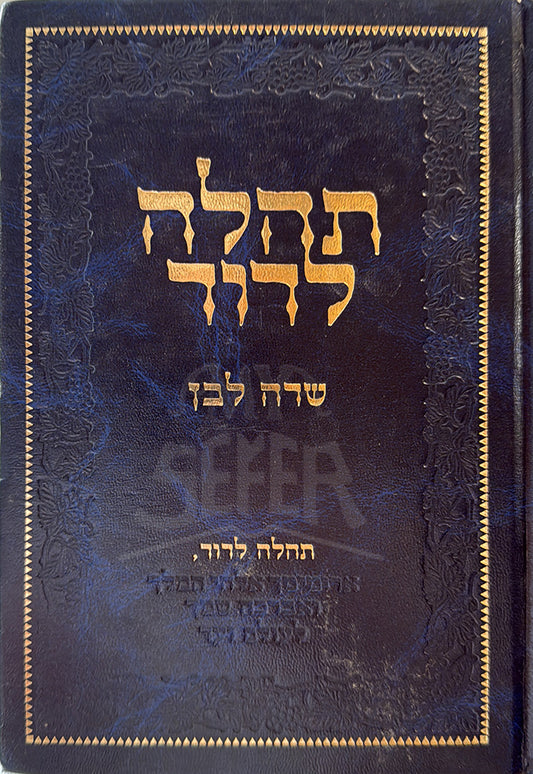 Tehillah LeDavid/ תהלה לדוד - שדה לבן / מאת המקובל רבי ששון מרדכי זצוק"ל