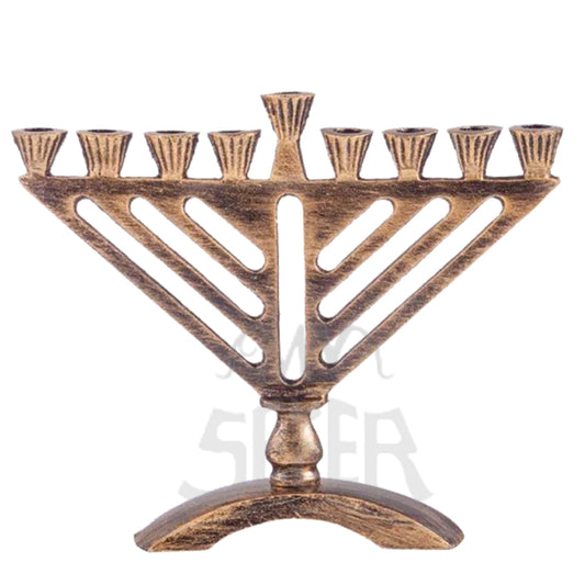 Mini Menorah Chabad Gold Texture 5.5"
