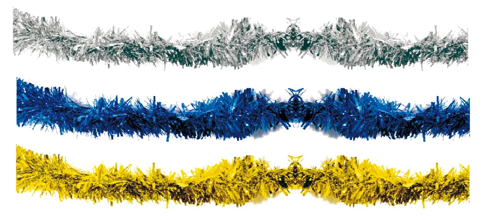12' Long Tinsel, Mix - Pack of 12
