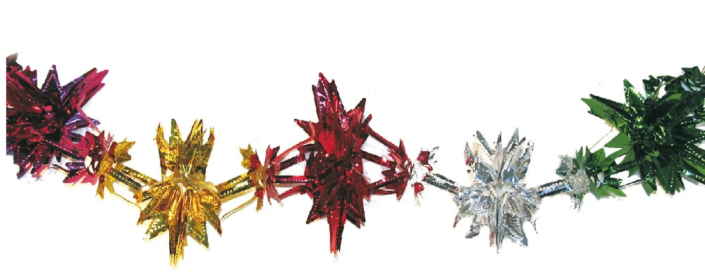 9" 11 Section Multi Colored Garland