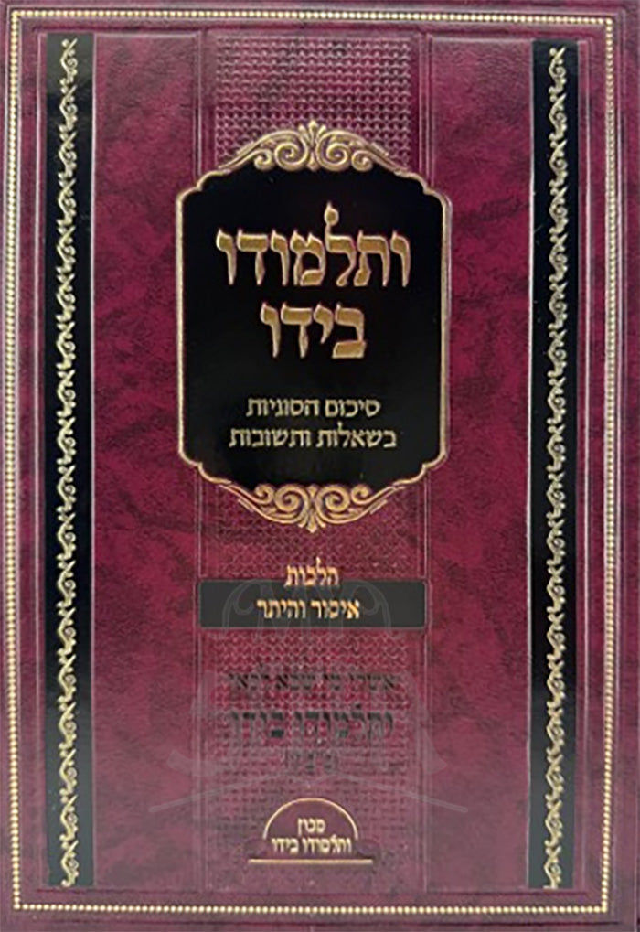 VeTalmudo Beido Eisor Vehitar/ ותלמודו בידו איסור והיתר