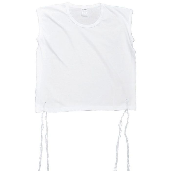 Perf-Tzitzis Round Neck #2 - Thin Meyuchad (Machine Made)