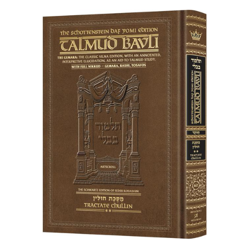 Schottenstein Daf Yomi Ed Talmud English [#62] - Chullin Vol 2 (42a-67b) with Menukad Tzuras HaDaf (Daf Yomi Size Nikkud) - Chapter 3