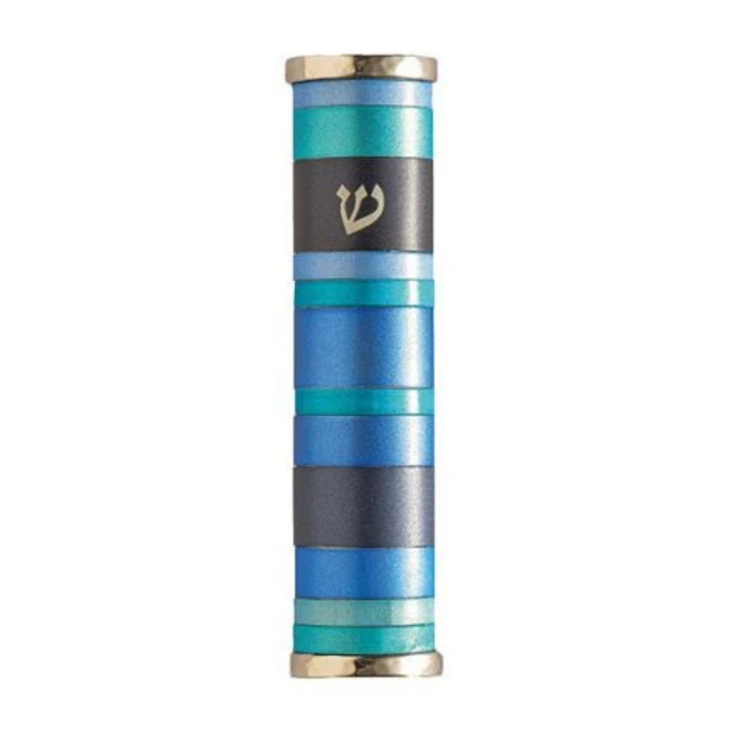 Emanuel Mezuzah Case w/ Rings-Blue