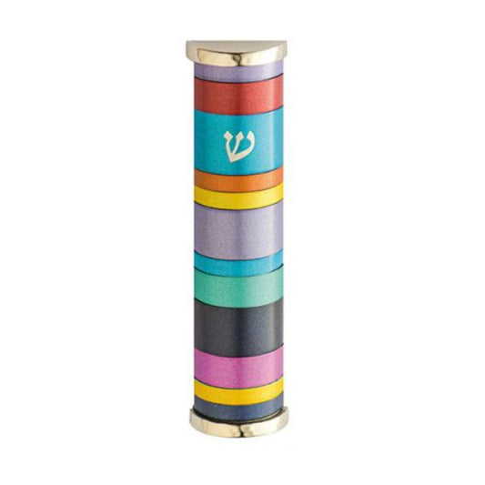 Emanuel Mezuzah Case w/ Rings-Multicolor