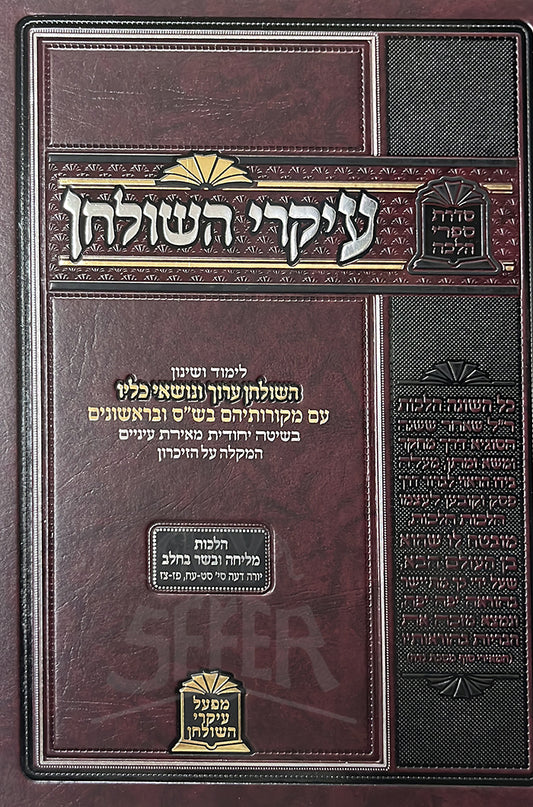 Ikarei Hashulchan Melicha and Basar Bchalav / עיקרי השלחן מליחה ובשר בחלב