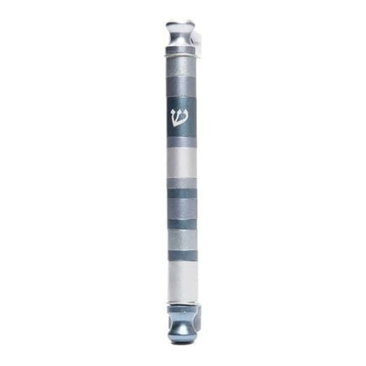 Grays Anodized Cylinder Mezuzah Case Stripes