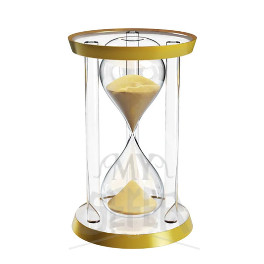 30-Min Hourglass Sand Timer - Gold