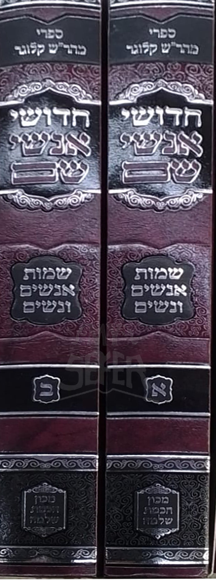 Chidushei Anshei Shem Al Sheimos Anashim V'Nashim 2 Volume Set / חידושי אנשי שם על שמות אנשים ונשים 2 כרכים