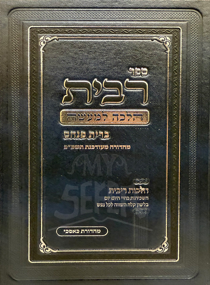 Sefer Ribit - Halachah LeMaaseh - Brit Pinchas / ספר רבית-הלכה למעשה