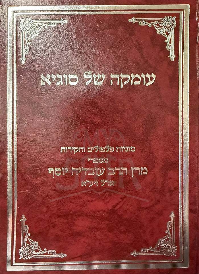 Umka Shel Sugya / עומקה של סוגיא