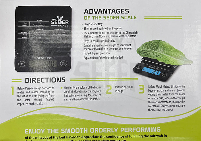 The Seder Scale Digital Tabletop Scale