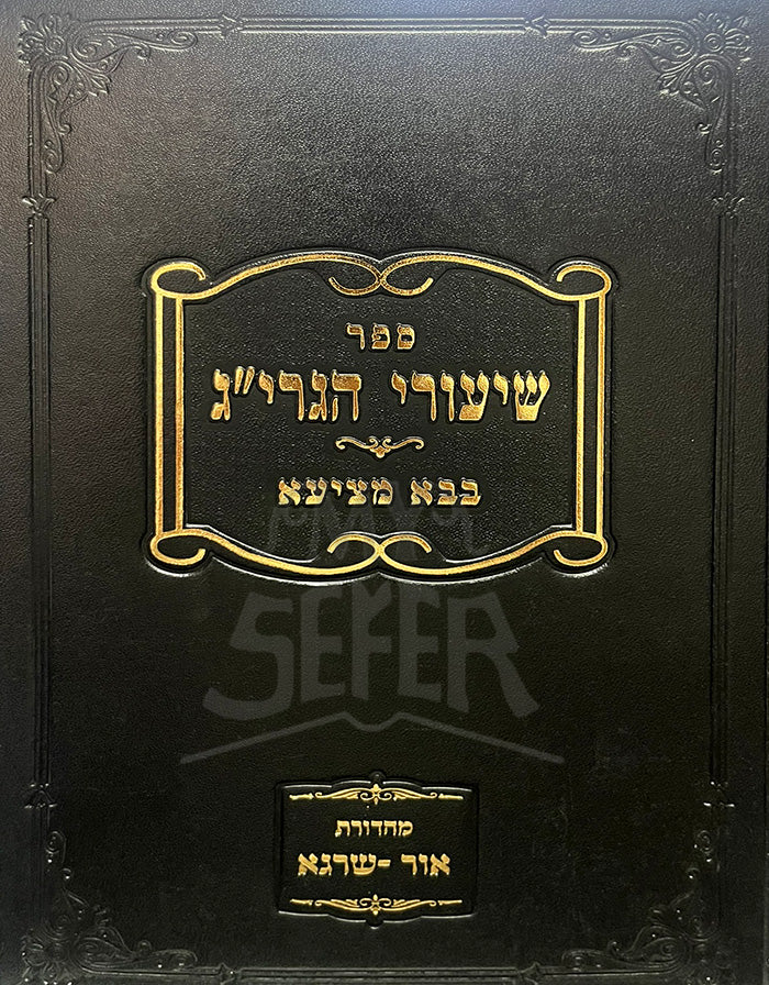 Sefer Shiyurei HaGraa - Bava Metzia / ספר שיעורי הגרייג-בבא מציעא