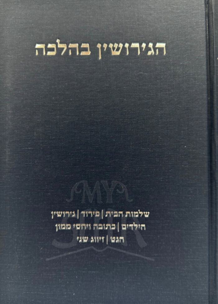 HaGeirushin B'Halacha / הגירושין בהלכה