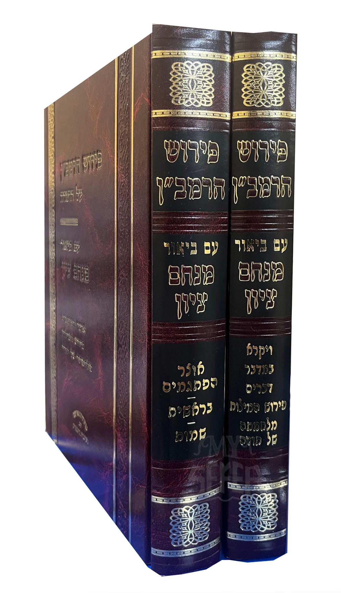 Peirush HaRamban Am Biyur Menachem Tziyon 2 Volume Set/ פירוש הרמביין עם ביאור מנחם ציון