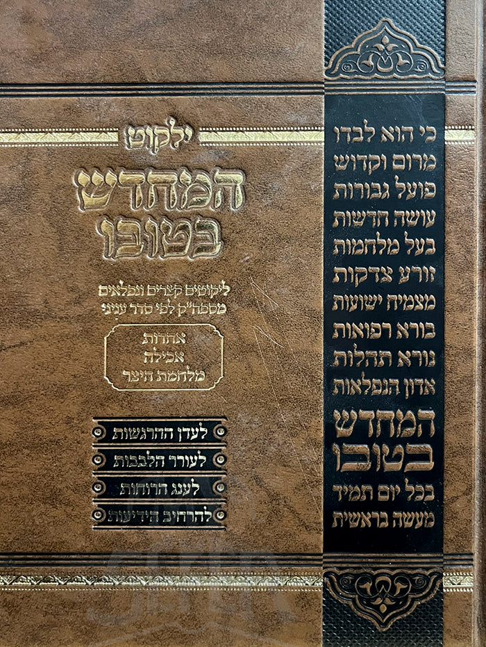 Yalkut HaMechadesh BeTuvo - Achadot,Aveilah / ילקות המחדש בטובו