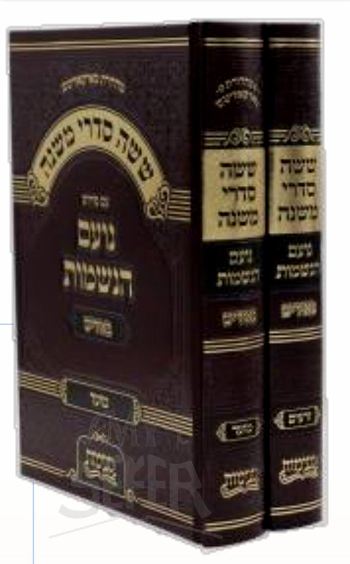 Mishnayot Am Peirush Noam HaNeshamot 2 Volume Set YiddishZeroim & Moed/ משניות עם פירוש נועם הנשמות- אידיש