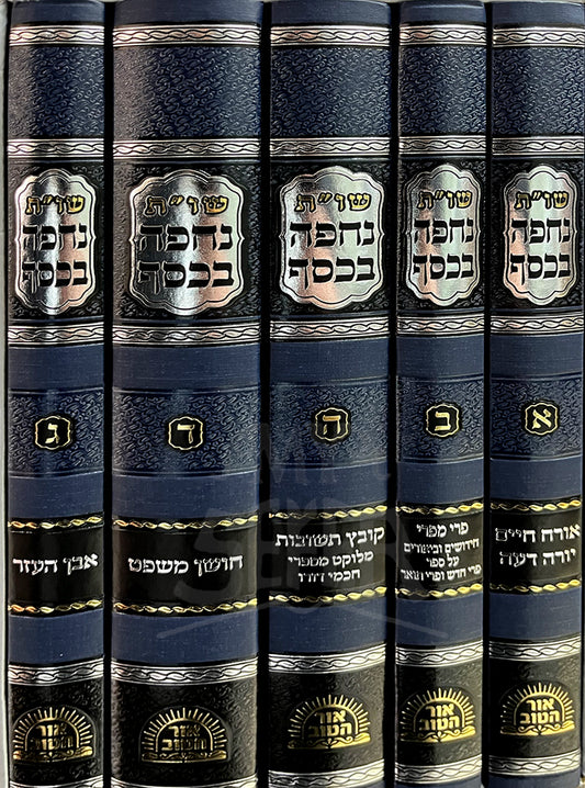 Nechpa Bekessef - R. Meir Aharon Palavani 5 Volume Set/ נחפה בכסף ה"כ - ר' יונה נבון
