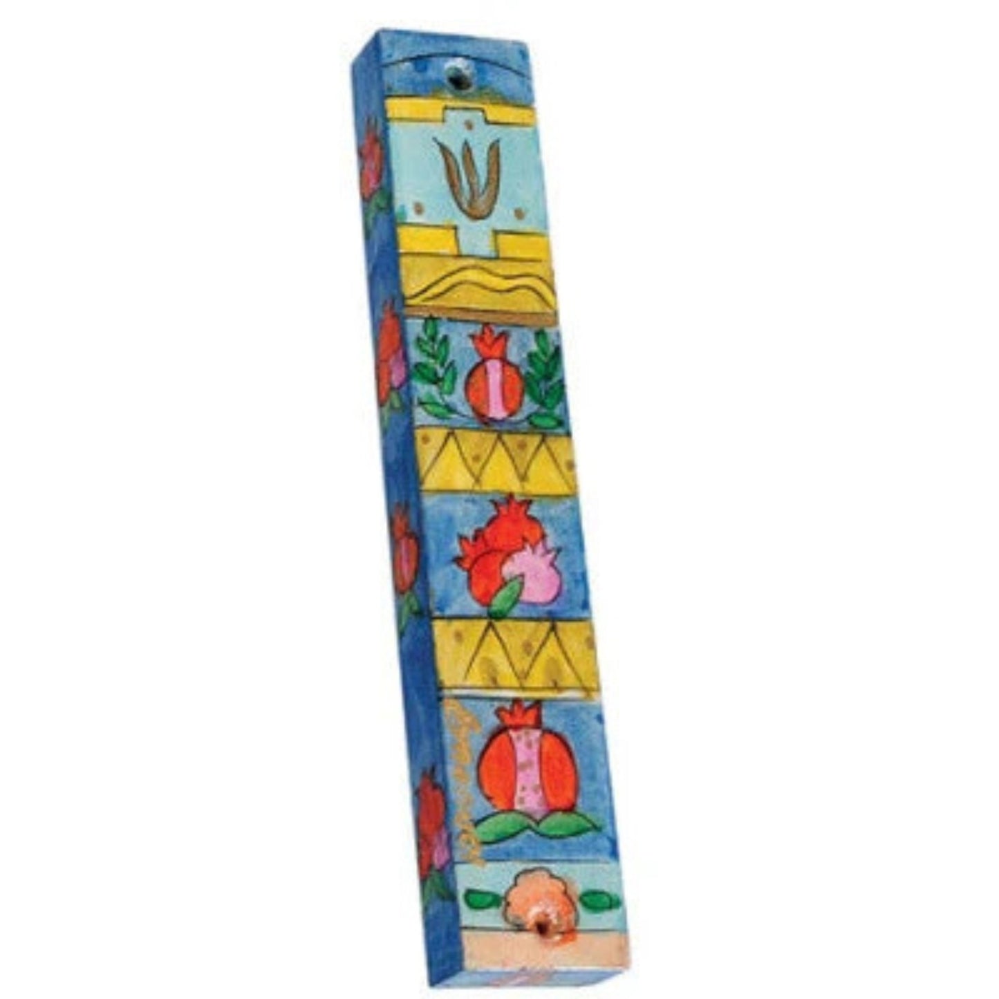 Pomegranates Large Wooden Mezuzah