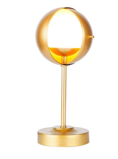 Shabbos Lamp Globe Gold