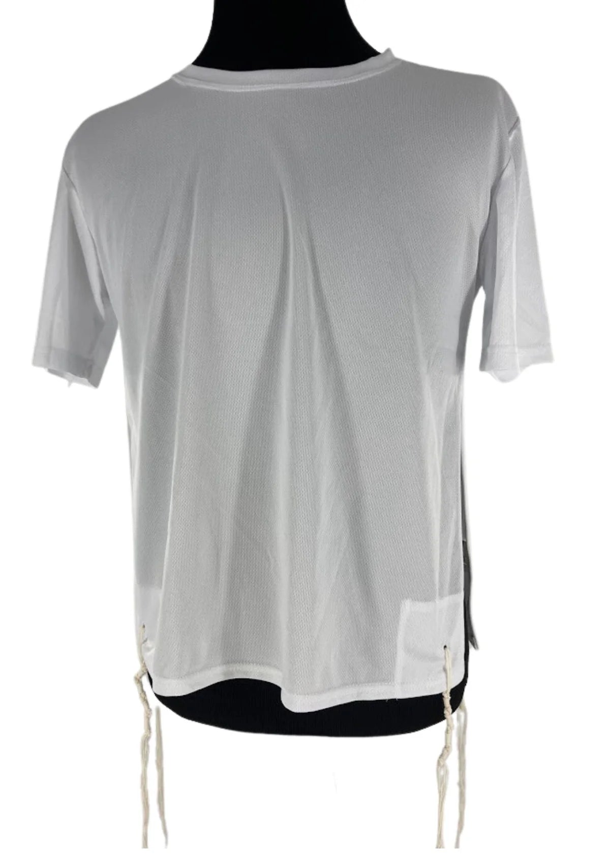 DryTzit Dry Fit Sports Tzitzis-Polyester-White: Extra Large (44"x46")