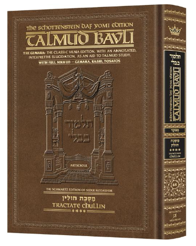 Schottenstein Daf Yomi Ed Talmud English [#64] - Chullin Vol 4 (103b-142a) with Menukad Tzuras HaDaf